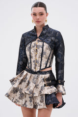 WON'T STOP MOVING BROCADE CORSET