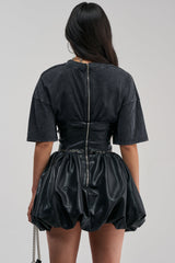 COOL GIRLS ONLY PU MINI DRESS