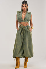 GUESS WHO BALLOON PANT IN DENIM