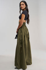 DISCO DOLL TROUSER IN OLIVE
