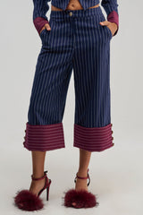NEVER BETTER PINSTRIPE TROUSER