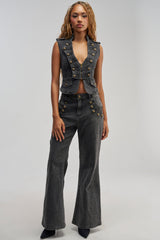 AHEAD OF THE CURVE MILITARY DENIM PANT