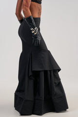GIVE IT UP PINSTRIPE MAXI SKIRT