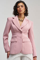 THE BLUEPRINT BLAZER IN MAUVE