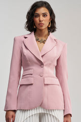 THE BLUEPRINT BLAZER IN MAUVE