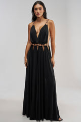 SITTING PRETTY PAVE CHAIN LINK JUMPSUIT DRESS