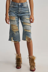 FEELING DISTRESSED BERMUDA SHORT