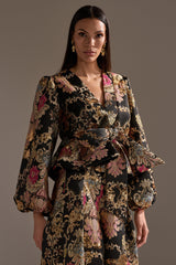 LUXE ENERGY BROCADE BLOUSE