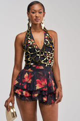 ISLAND TIME EMBELLISHED MINI DRESS