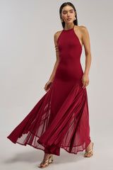 CATCH ME DANCING HIGH NECK MAXI DRESS