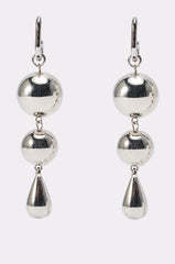 CHROME DROP EARRINGS