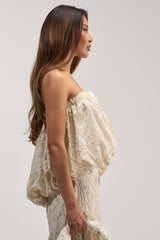 SUMMER TIME BLISS EYELET TUBE TOP