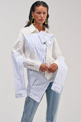HOT MESS POPLIN BLOUSE