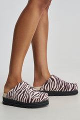 AZALEA WANG GOVINDA ZEBRA FLAT SLIP ON