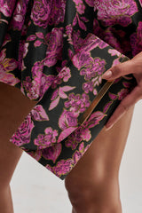 CATCH ME DANCING FLORAL CLUTCH