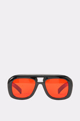 RED AND HOT SHIELD SUNGLASSES