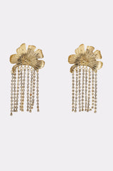SHINE SOCIETY FLORAL DANGLE EARRINGS