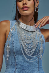 REALLY RUN THIS STATEMENT NECKLACE