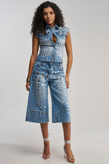 STUDS EVERYWHERE CULOTTE
