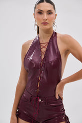 SEXY THANG BODYSUIT IN BURGUNDY