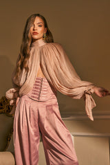 SOFT SEDUCTION CHIFFON BLOUSE