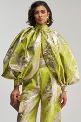 ELECTRIC GARDEN BROCADE TOP