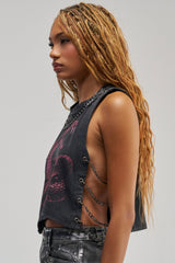 SNAKES IN THE GRASS CHAIN DETAIL TANK
