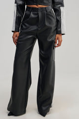 DONT TEST ME FAUX LEATHER TROUSER
