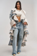 AIN'T ABOUT THE MONEY DENIM TRENCH