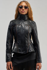 SMALL CIRCLE PEPLUM MOTO