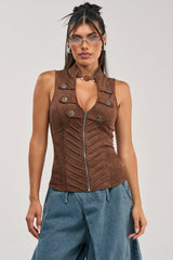 TREND SETTER ZIP UP TOP