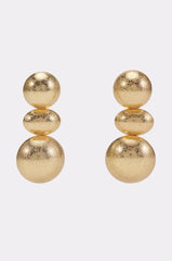 BALLS TO THE WALL EARRING IN GOLD