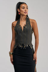 YOU REALLY THOUGHT ZIP UP CORSET