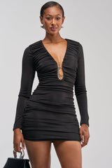 GIRLS NIGHT OUT MINI DRESS IN BLACK
