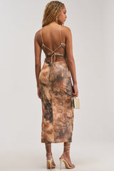 CALL ME ICONIC BEADED MIDI DRESS