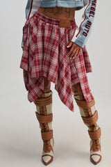 TIME FOR SOME FUN PLAID MINI SKIRT