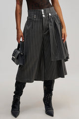 OFFICE SIREN STRIPED GAUCHO PANT