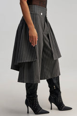 OFFICE SIREN STRIPED GAUCHO PANT