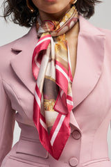 MOUTHY SATIN PRINTED SCARF