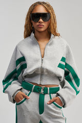 SPORT MODE SCUBA BOMBER IN GREY