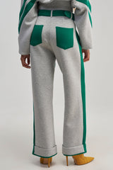 SPORT MODE SCUBA PANT IN GREY