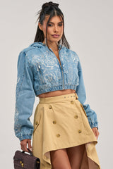 I SPY DENIM BOMBER