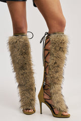 AZALEA WANG STAMOS DENIM MULTI STILETTO SANDAL