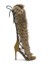 AZALEA WANG STAMOS DENIM MULTI STILETTO SANDAL