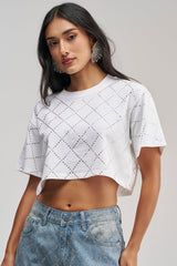 DIAMOND DUST RHINESTONE TEE