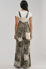 CATCH ME IN THE CITY LEOPARD OVERALLS
