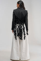 CAUGHT YOUR EYE RUFFLE TRIM BLAZER