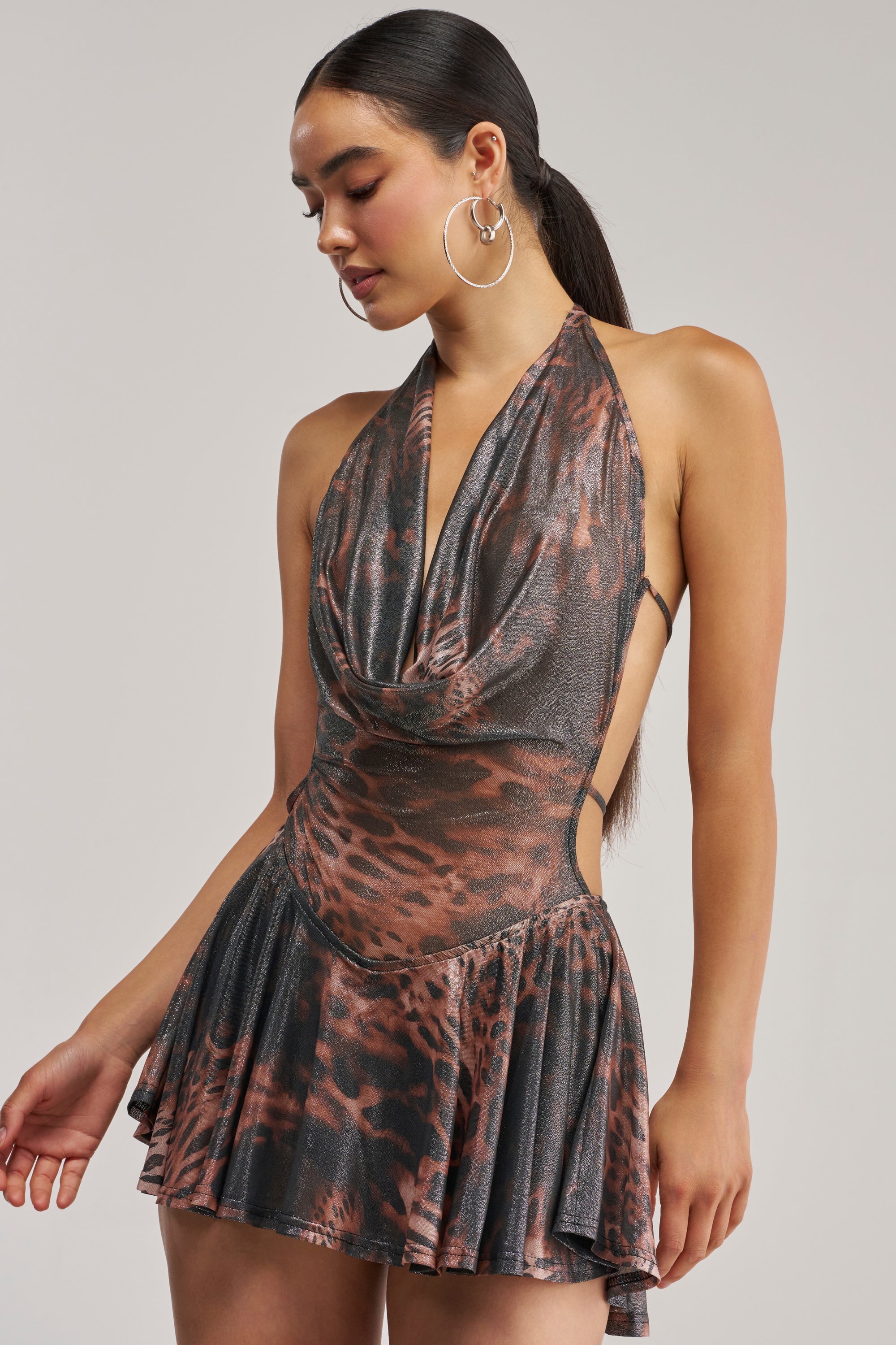 PARTY PEOPLE MINI DRESS IN CHEETAH