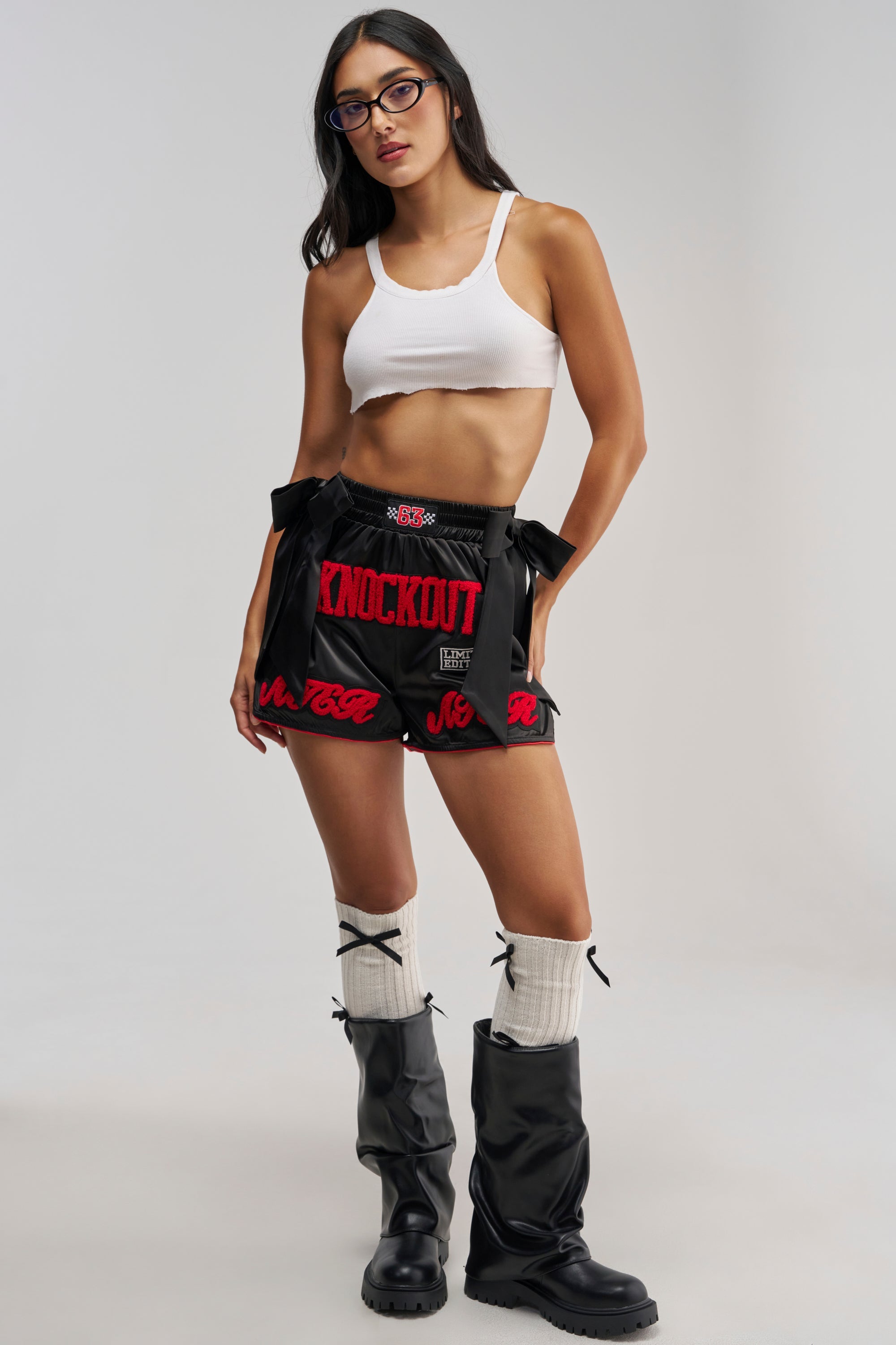 KNOCKOUT SATIN SHORT