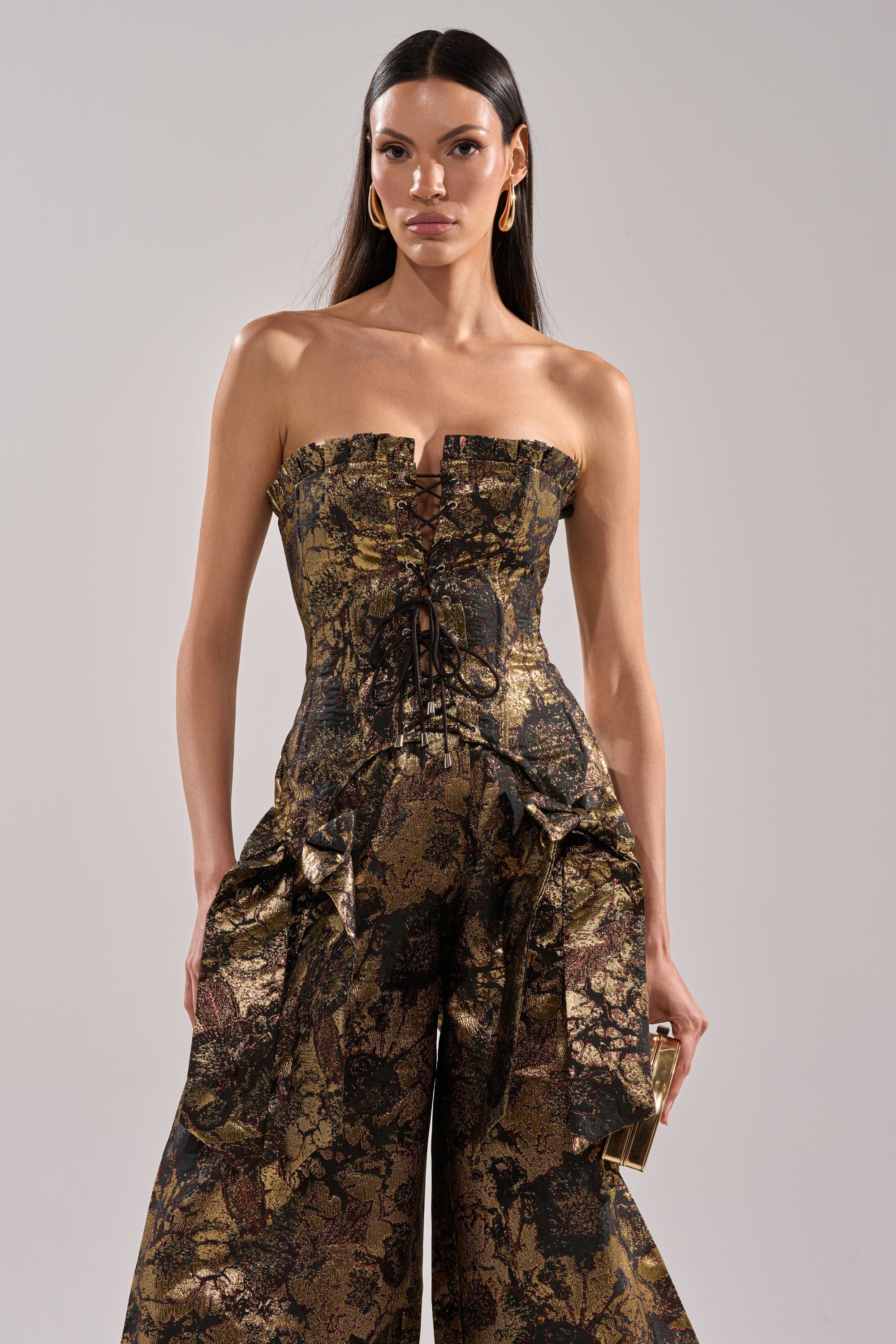 LOTUS BROCADE CORSET